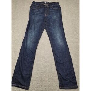 7 For All Mankind Slimmy Mens Dark Wash Slim Fit Stretch Jeans Size 29 x 32